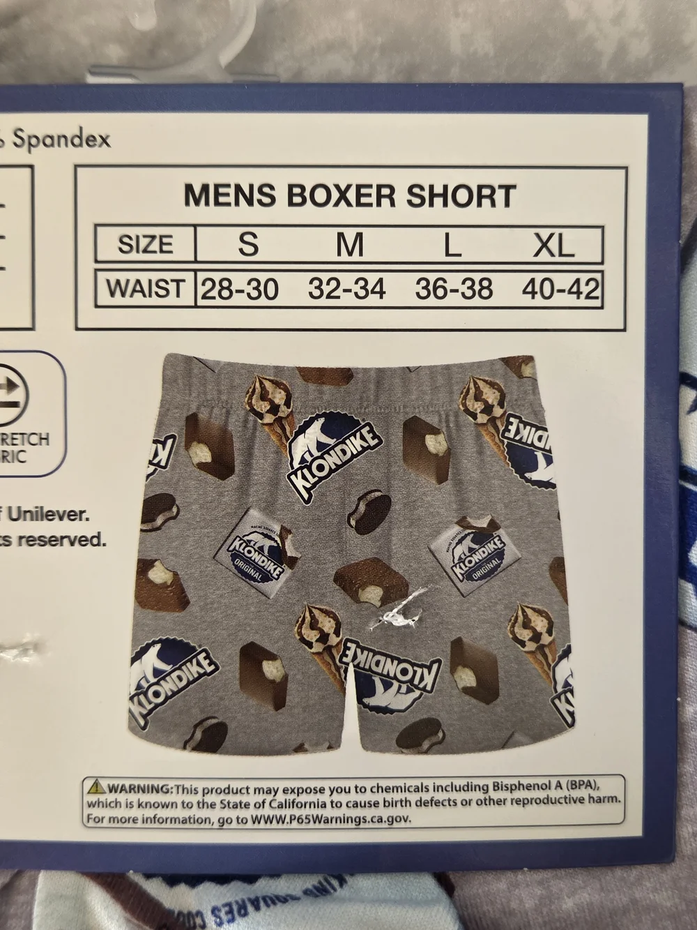 Klondike Original Men's Boxer Short Size Large - Gray